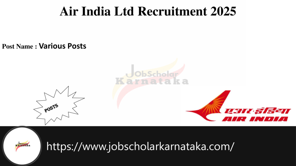 Air India Ltd Recruitment 2025