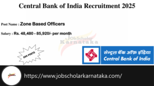 Central Bank of India Recruitment 2025
