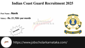 Indian Coast Guard Recruitment 2025