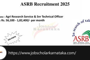 ASRB Recruitment 2025