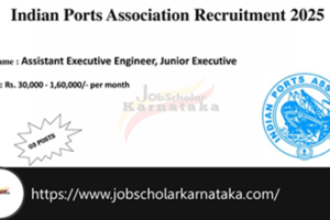 Indian Ports Association Recruitment 2025