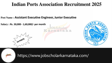 Indian Ports Association Recruitment 2025