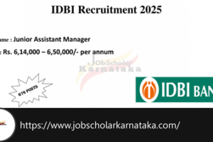 IDBI Bank Recruitment 2025