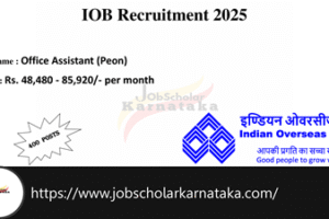 IOB Recruitment 2025