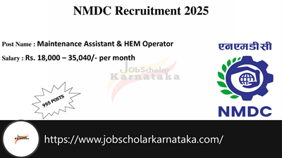 NMDC Recruitment 2025