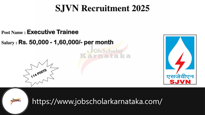 SJVNL Recruitment 2025