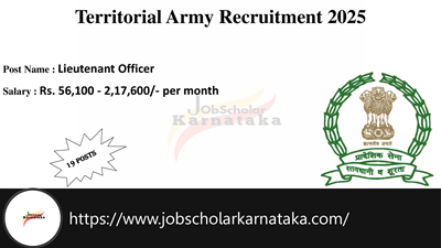 Territorial Army Recruitment 2025