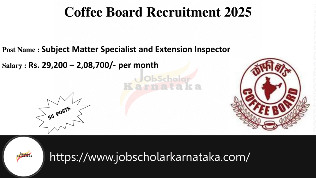 Coffee Board Recruitment 2025