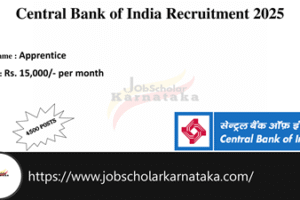 Central Bank of India Recruitment 2025