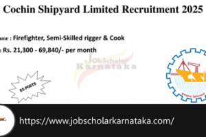 Cochin Shipyard Ltd Recruitment 2025