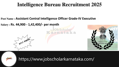 Intelligence Bureau Recruitment 2025