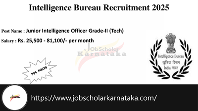 Intelligence Bureau Recruitment 2025