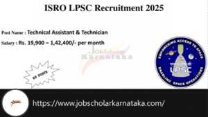 ISRO LPSC Recruitment 2025
