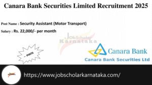 Canara Bank Recruitment 2025