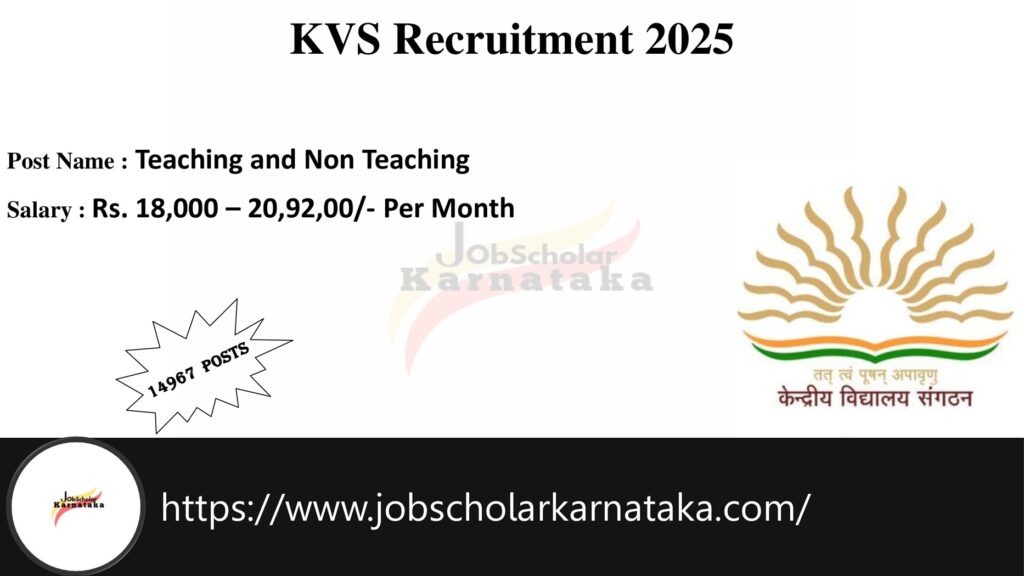 KVS Recruitment 2025