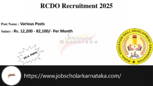 RCDO Recruitment 2026