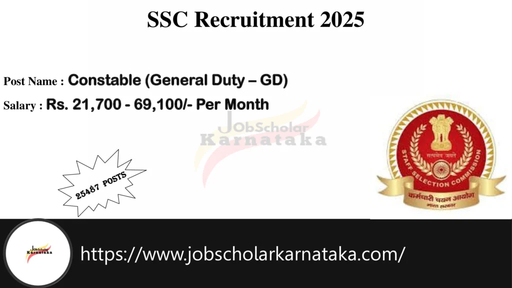 SSC Recruitment 2025