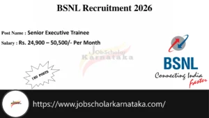 BSNL Recruitment 2026