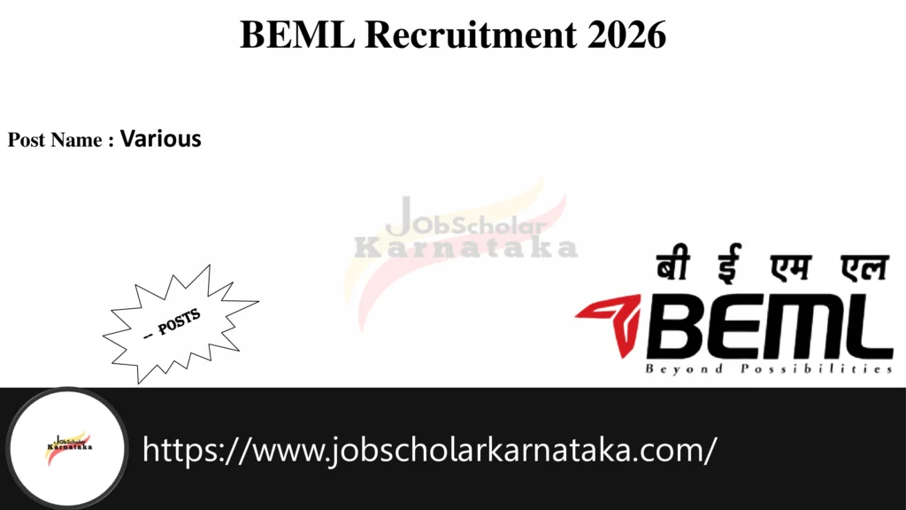BEML Recruitment 2026
