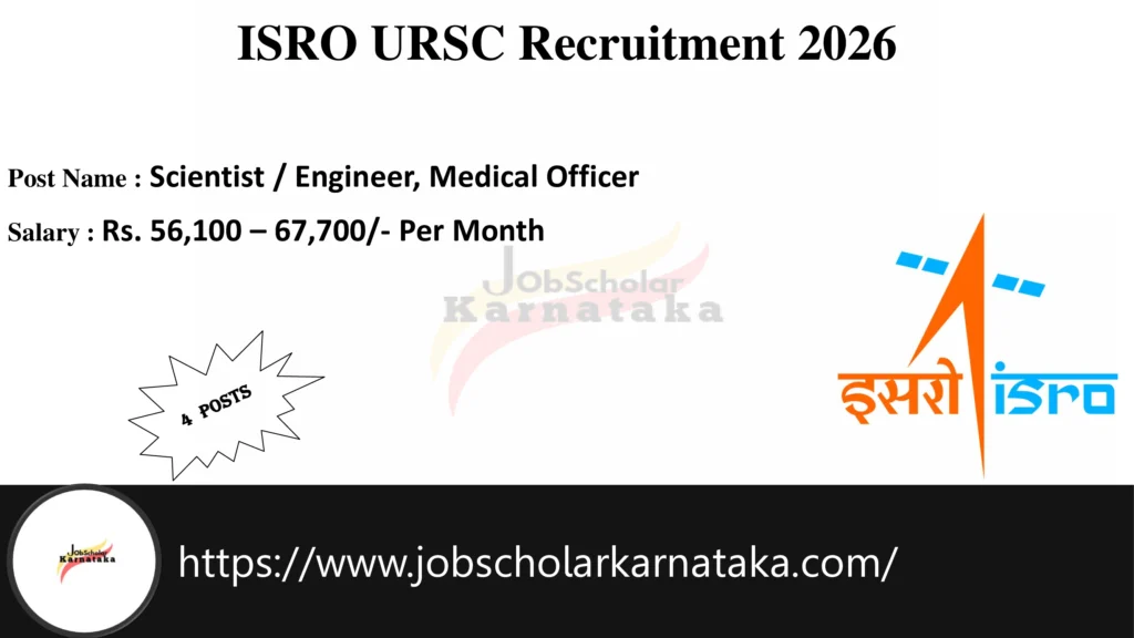 ISRO URSC Recruitment 2026