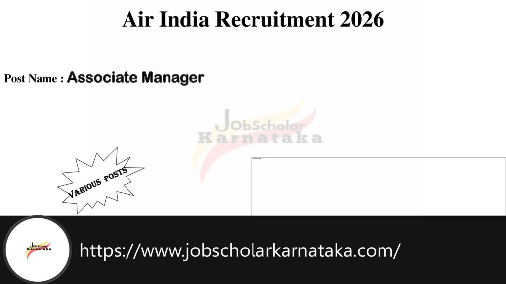 Air India Recruitment 2026 job notification