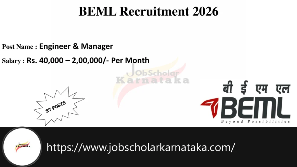 BEML Recruitment 2026