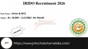 IRIDO Recruitment 2026