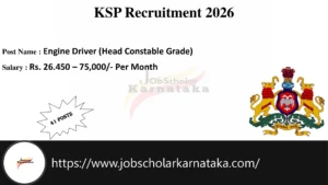 KSP Recruitment 2026
