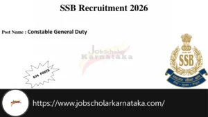 SSB Recruitment 2026