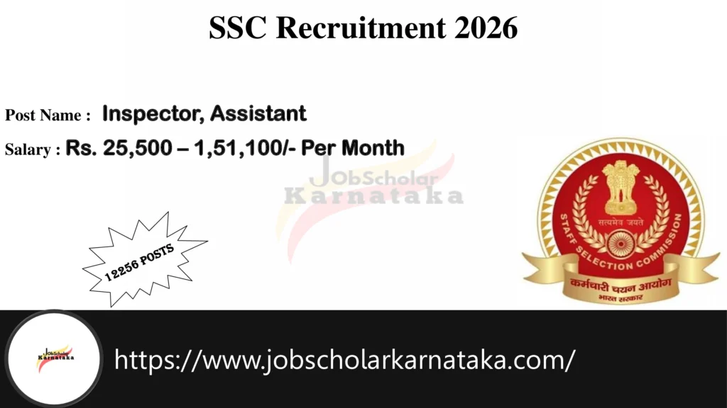 SSC Recruitment 2026
